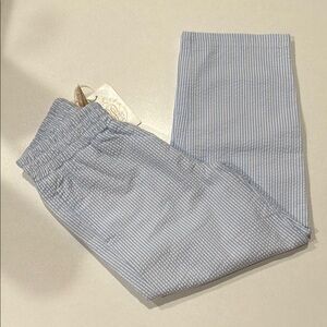 NWT Beaufort Bonnet Seersucker Blue and White Pants